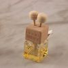 Car Perfume Bottle Square Seat Glass Aromatherapy Bottle With Air Conditioning Outlet Clip Aromatherapy