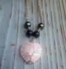 EMF 5G Shielding Crystal Heart Shungite Hematite Black Tourmaline Necklace