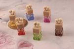 Car Perfume Bottle Square Seat Glass Aromatherapy Bottle With Air Conditioning Outlet Clip Aromatherapy